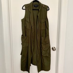 Who What Wear Utility Trench Vest- M